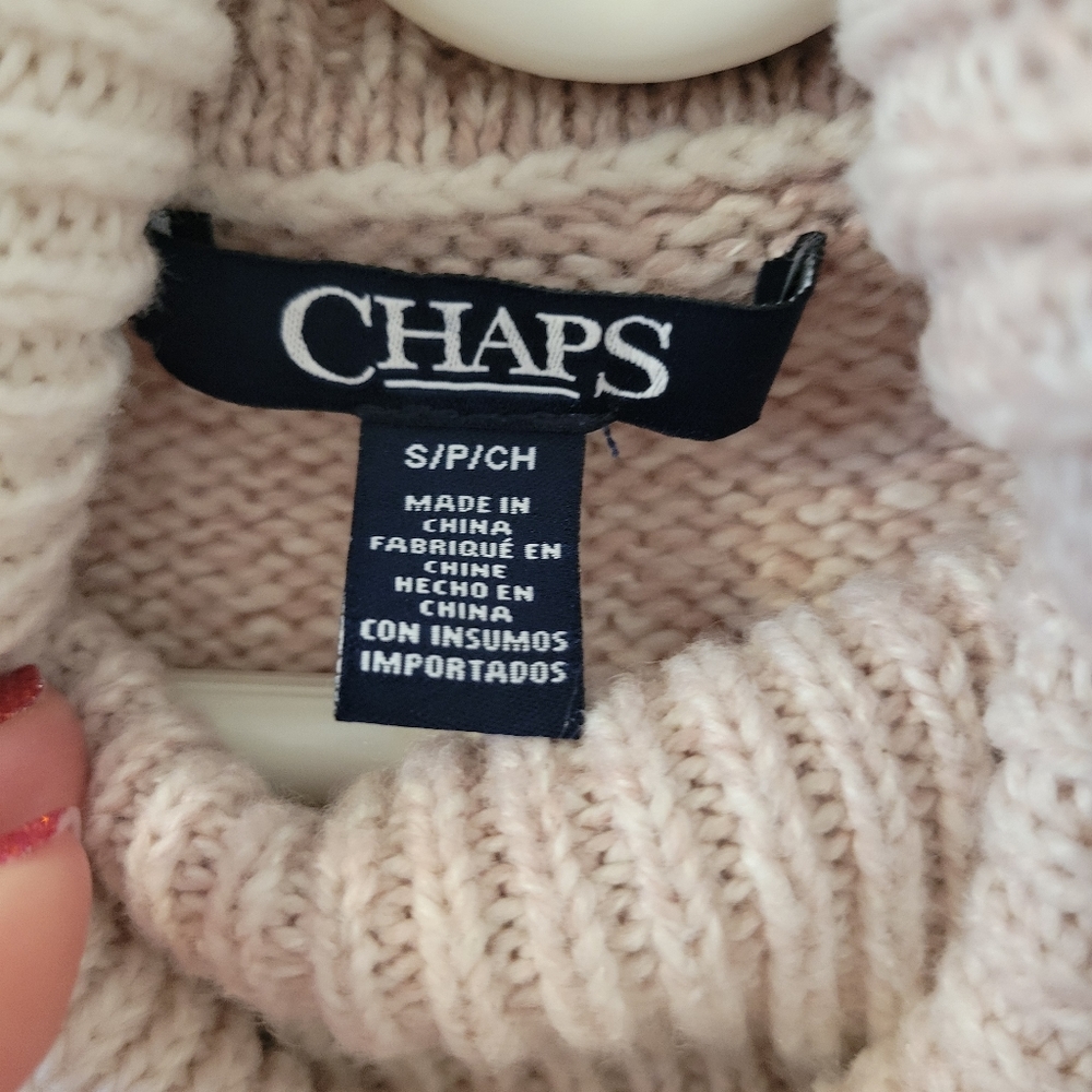Chaps Crew Neck Small Sweater - image 2